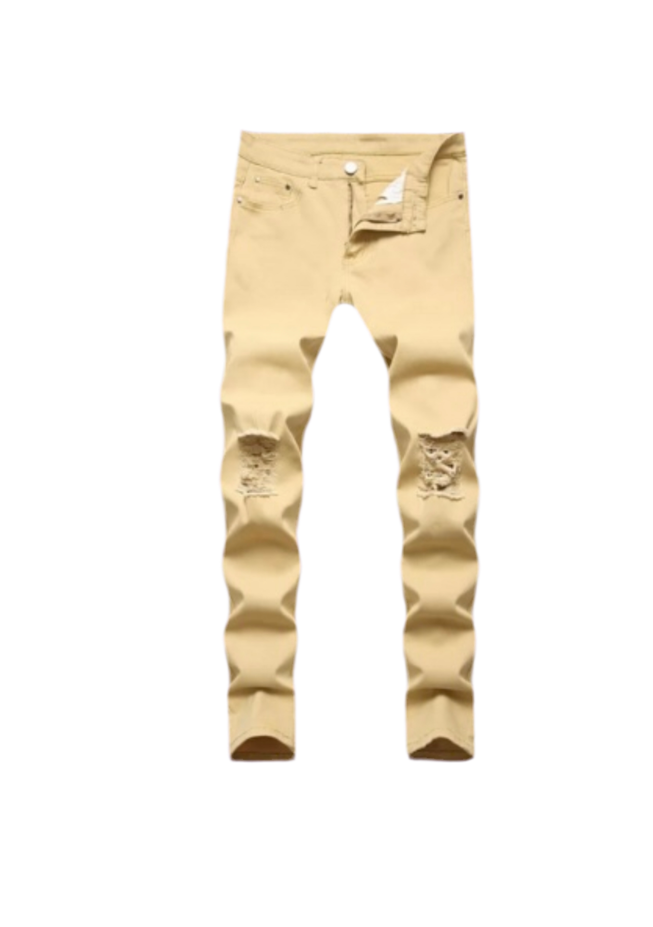 Khaki Cut Jeans