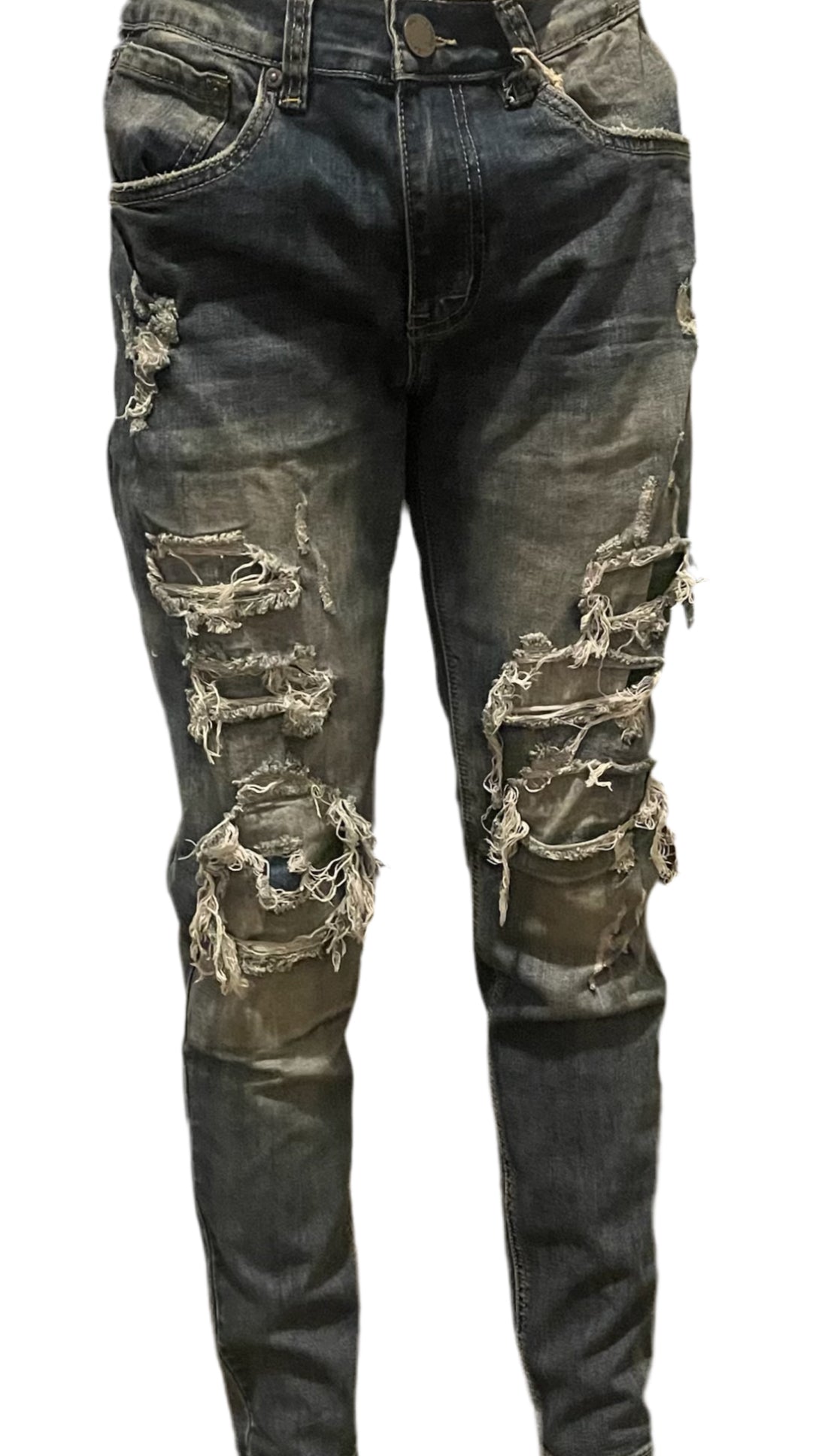 Denim Cut Jeans
