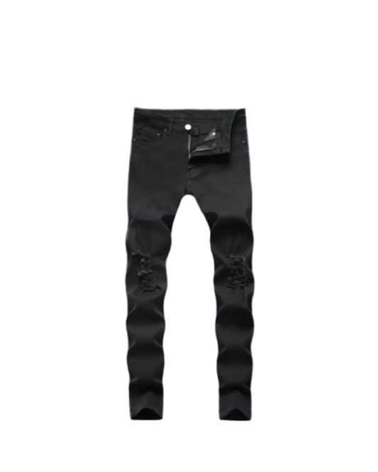 Black Cut Jeans