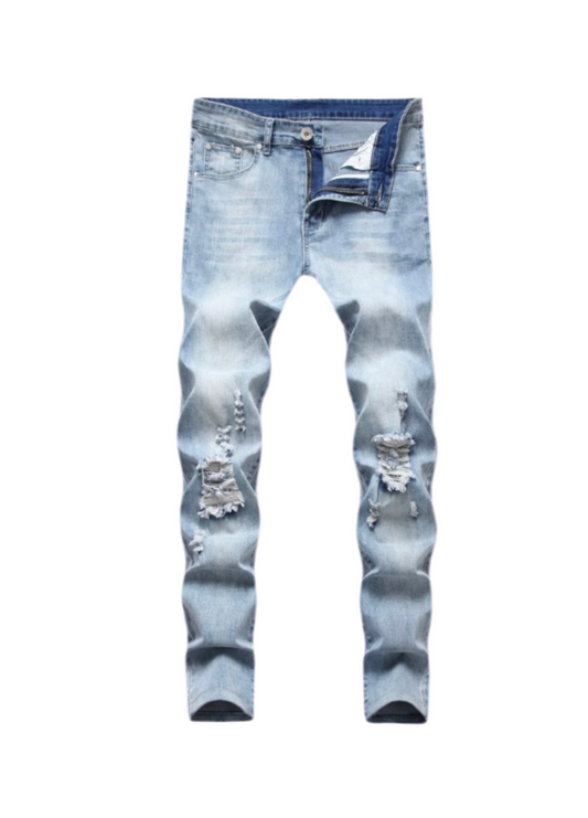 Light Denim Cut Jeans