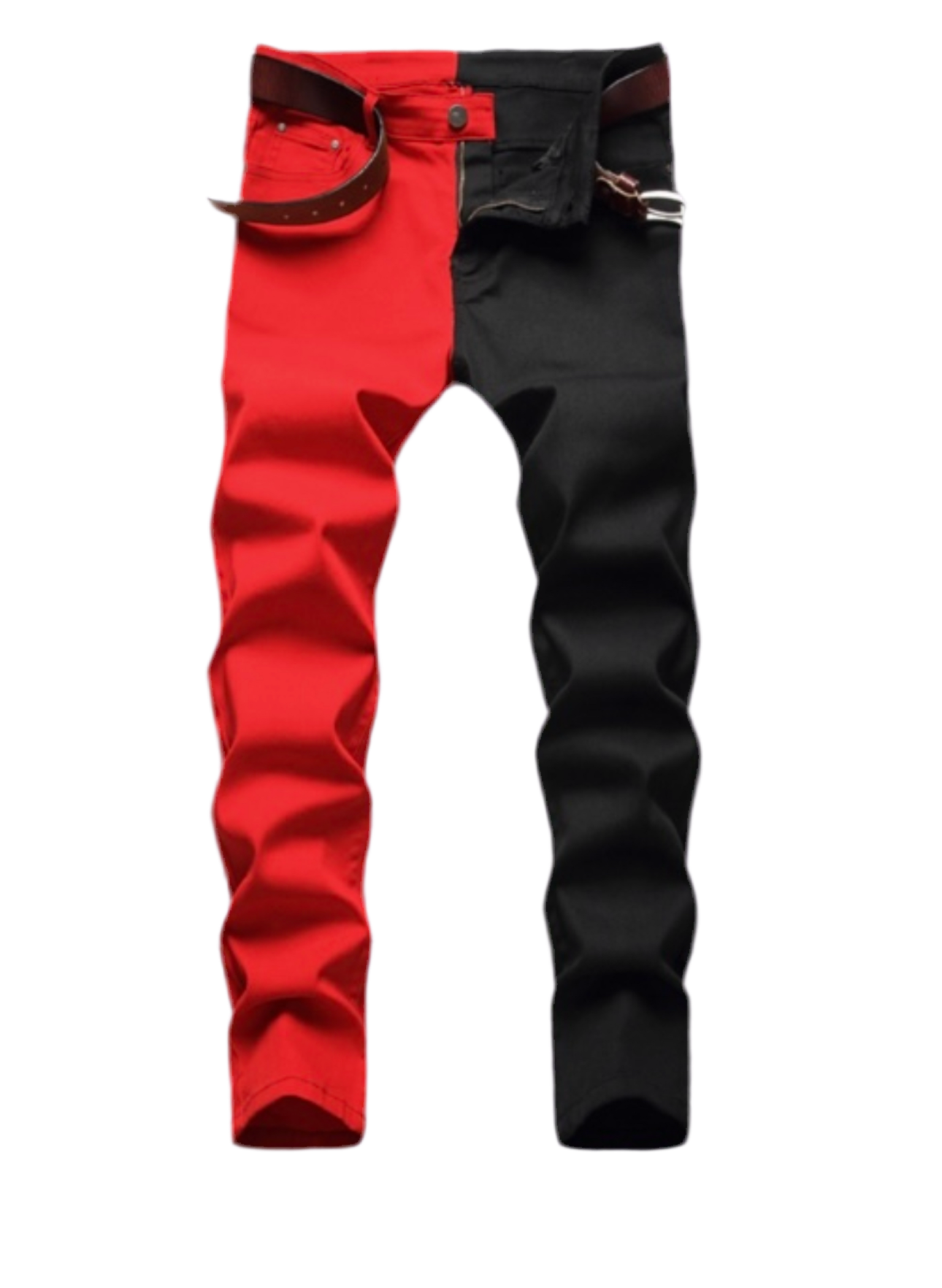 Two Color Patch Jeans