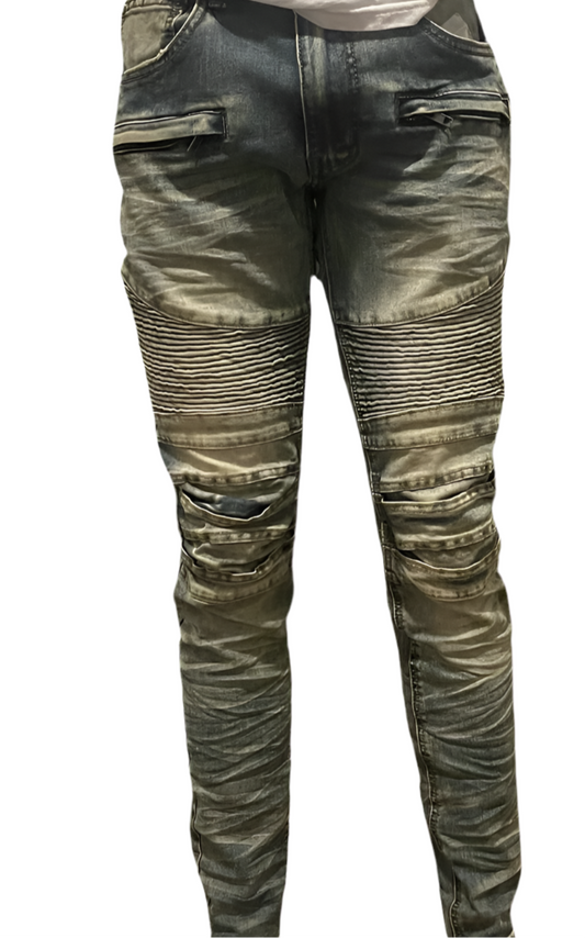 Denim Brown Cut Jeans