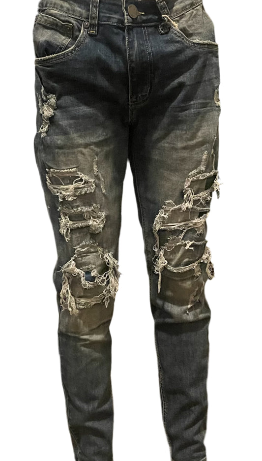 Denim Cut Jeans